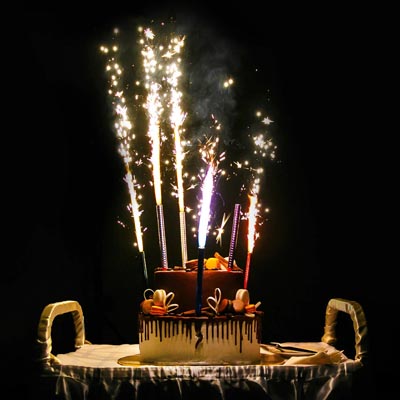 Birthday Cake Sparklers | Night Club Supplier